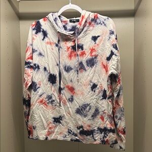 Tie Dye Pullover Hoodie w/ split side hem by Angels